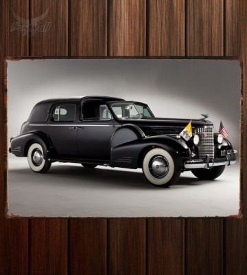 Металлическая табличка Cadillac V16 Series 90 Ceremonial Town Car by Fleetwood